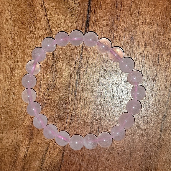 Jewelry - 🎁 Hand Crafted Rose Quartz Natural Gemstone Stretch Bracelet New Gift Bohemian